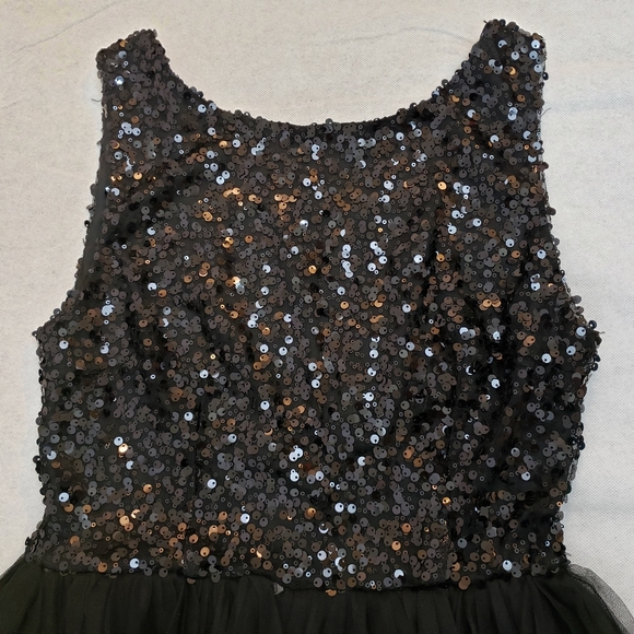 🆕️ RED CLOVER | Black Tulle Sequined Mini Dress - Picture 3 of 8